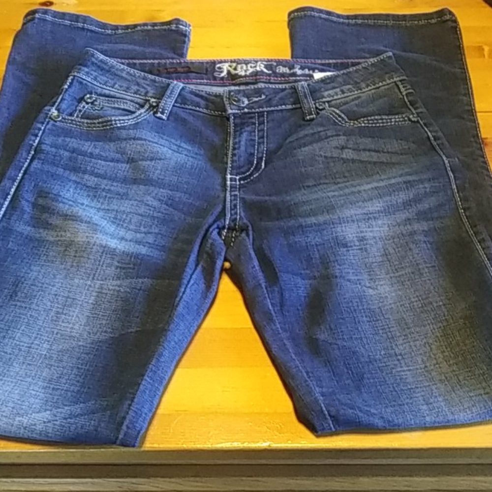 Women's Rock 47 by Wrangler Jeans Low Rise 27x32
